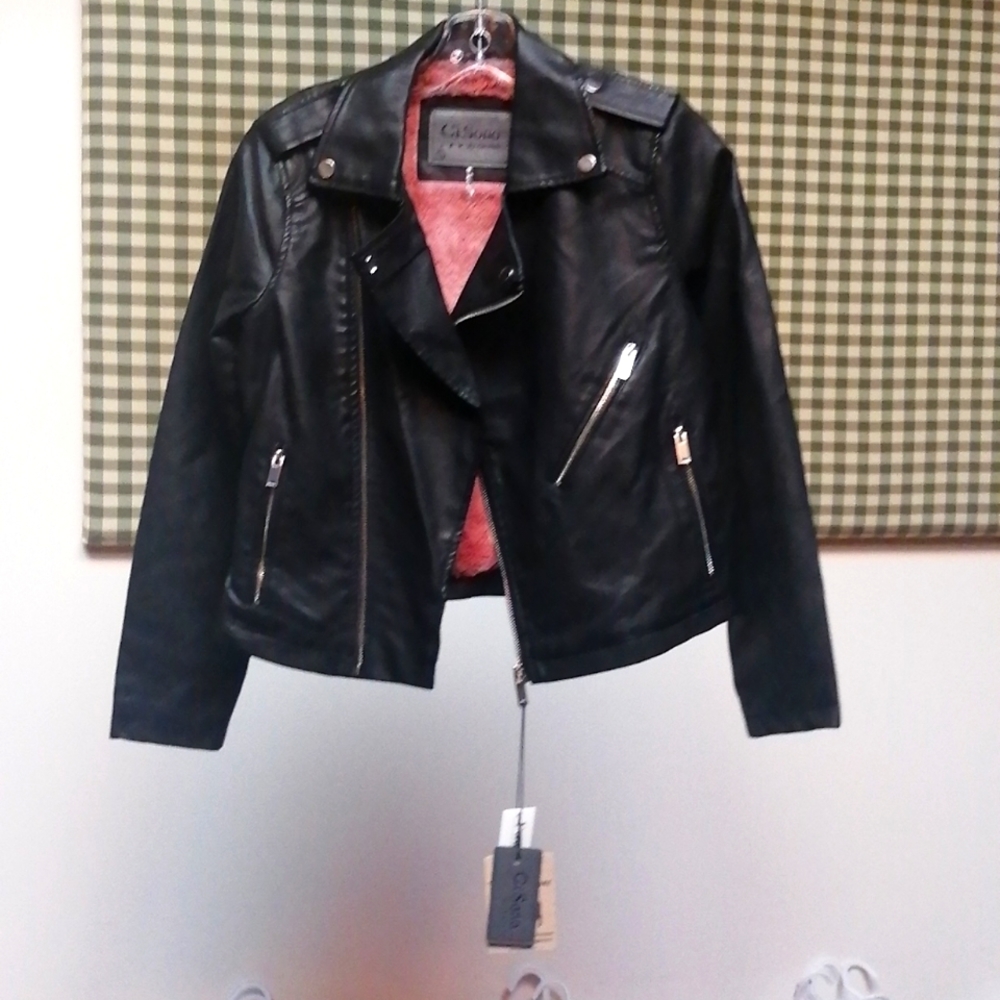 100% Vegan Leather coat